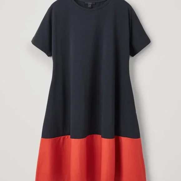 COS Contrast-Panelled Jersey Dress - Picture 7 of 12